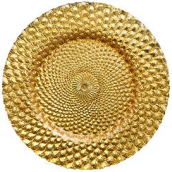 Athena Pattern Gold Charger Plate