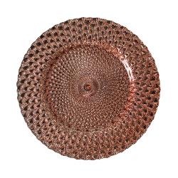Athena Pattern Rose Gold Charger Plate